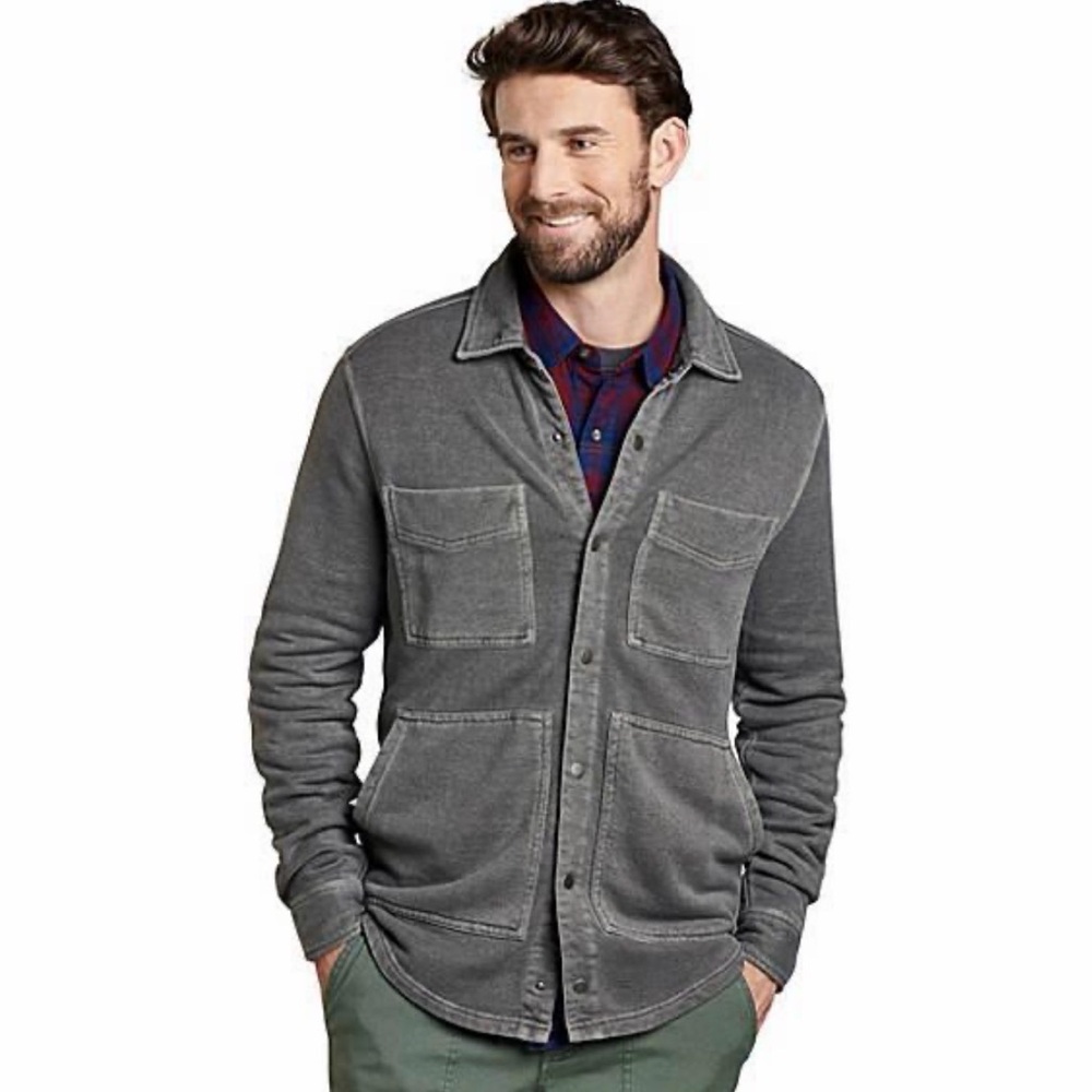 Toad & Co - Mens Epiq Shirt Jacket‎ Hemp and Organic Cotton Size Medium